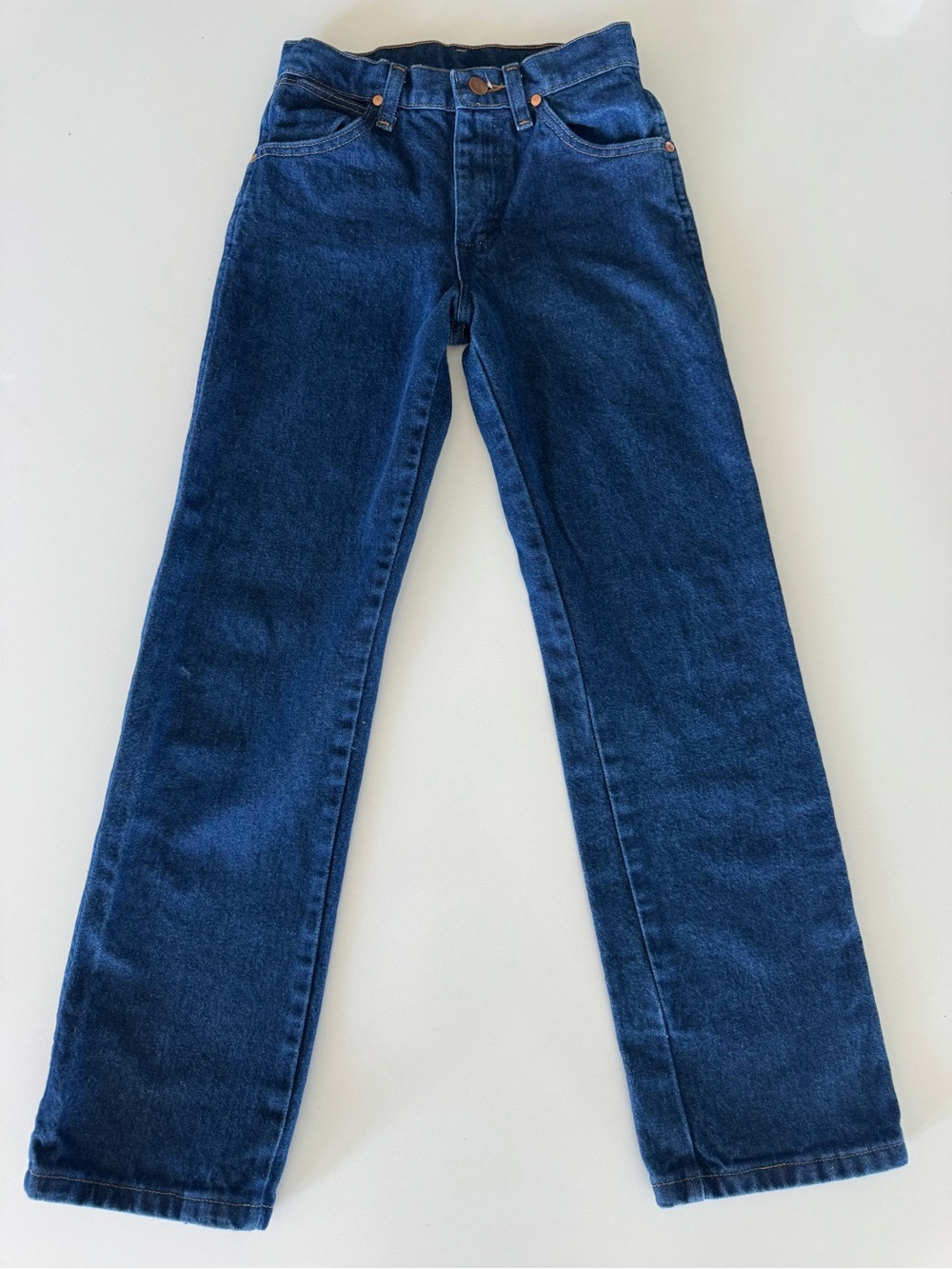 Wrangler Dark Blue Kids' Straight-Leg Jeans